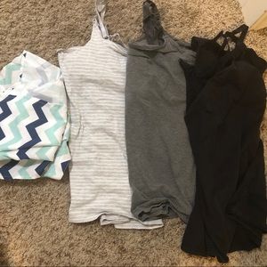 Maternity nursing tank